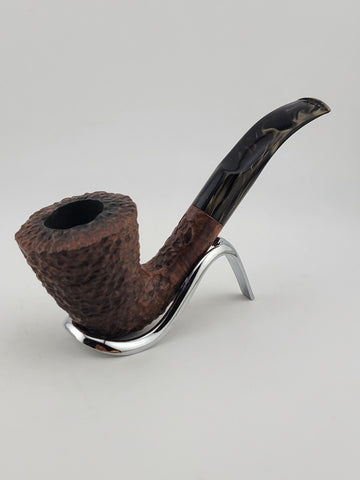 Vintage Collectible Solid Wood Prince Of Whales 83 Italy Hand Made Smoking Pipe.