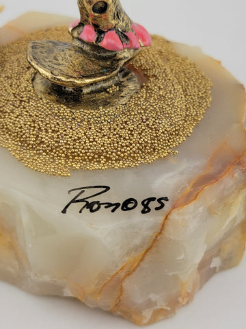 Vintage Ron Lee Signed Happy Clown Figurine Statue 1985 LE 118 With Tag