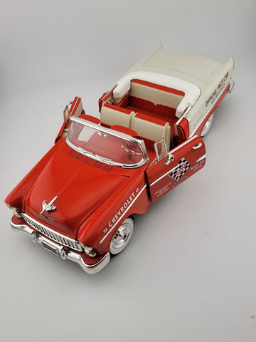 ERTL COLLECTIBLES AMERICAN MUSCLE 1955 CHEVY CONVERTIBLE INDY PACE CAR 1:18 1998