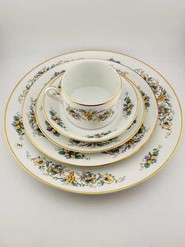 Rare Vintage 5 Piece Table Setting Richard Ginori Capri Italy. Excellent Cond.