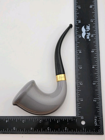 Zenith Vanderwant Amsterdam / Vintage Glazed Ceramic Pipe revolver pistol