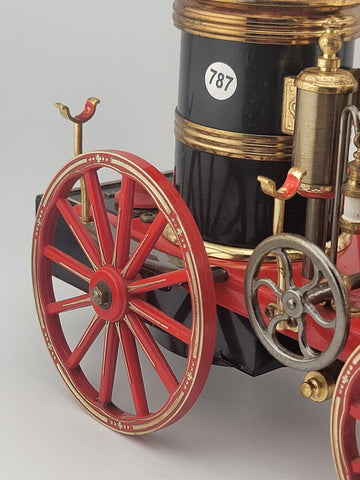 THE MISSISSIPPI 1869 RED STEAM ENGINE FIRE WAGON RADIO WACO JAPAN Works (Static)