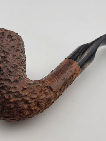 Vintage Collectible Solid Wood Prince Of Whales 83 Italy Hand Made Smoking Pipe.
