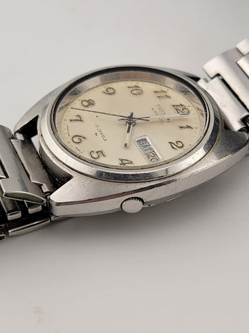SEIKO MILITARY DIAL 7009-8081 DAY/DATE AUTOMATIC VINTAGE MEN’S WATCH W Box.