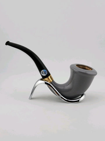 Zenith Vanderwant Amsterdam / Vintage Glazed Ceramic Pipe revolver pistol