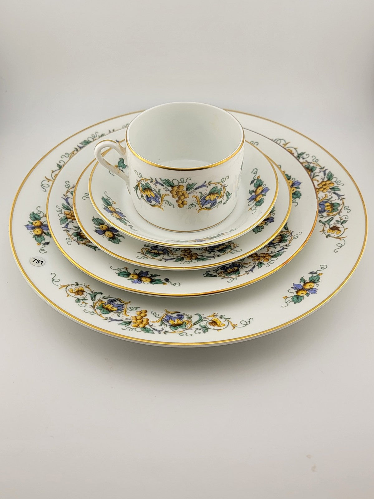 Rare Vintage 5 Piece Table Setting Richard Ginori Capri Italy. Excellent Cond.