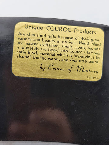 Vintage Piper Cherokee C Airplane Ashtray by Couroc of Monterey California