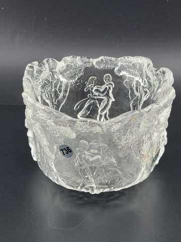 Kosta Boda "Rhapsody" Crystal Bowl by Kjell Engman, Sweden