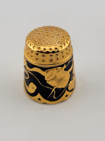 Vintage Edgar Berebi Limited 1st Edition Collection of 3 Enameled Thimbles