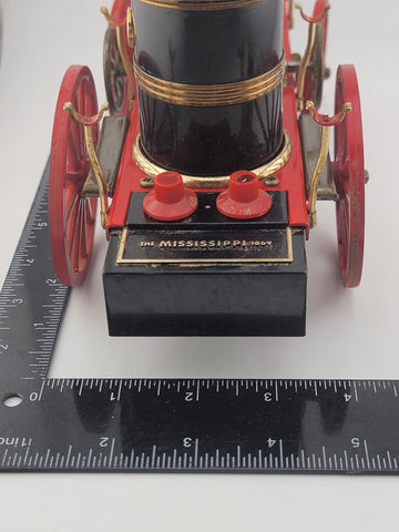THE MISSISSIPPI 1869 RED STEAM ENGINE FIRE WAGON RADIO WACO JAPAN Works (Static)