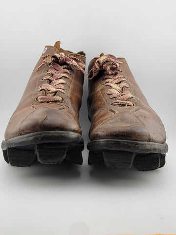 Antique 1920's Star Brand Football / Soccer Boots Brown Leather Shoes Cleats
