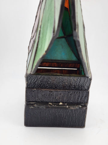 ROOSTER STAINED GLASS CANDLE HOLDER, Unique Votive Candle holder