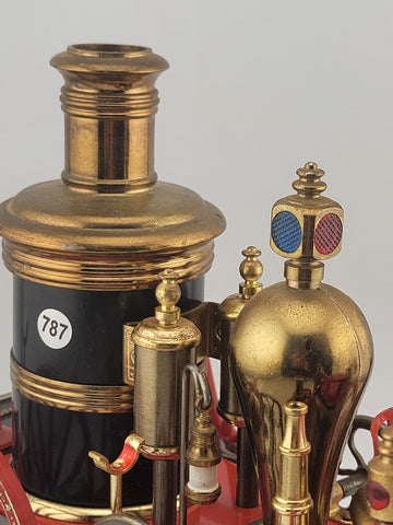 THE MISSISSIPPI 1869 RED STEAM ENGINE FIRE WAGON RADIO WACO JAPAN Works (Static)