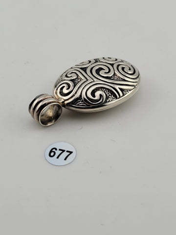 Rare Beautiful Vintage Silpada Sterling Silver 925 Ornate Locket Pendant
