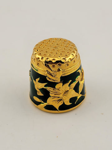 Vintage Edgar Berebi Limited 1st Edition Collection of 3 Enameled Thimbles