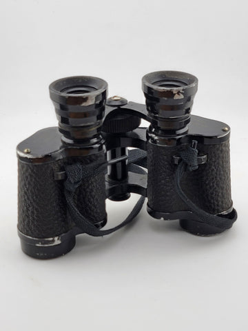 Antique WW2 Hyphos Paris France Prism Luminous Binoculars 6 X 30 W Original Case