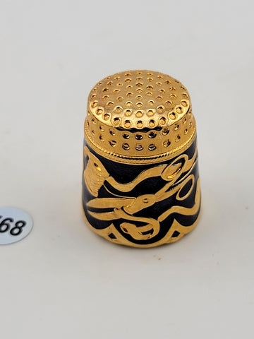 Vintage Edgar Berebi Limited 1st Edition Collection of 3 Enameled Thimbles