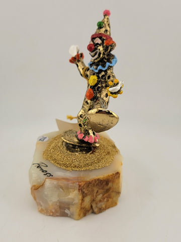 Vintage Ron Lee Signed Happy Clown Figurine Statue 1985 LE 118 With Tag