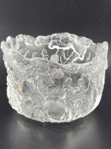 Kosta Boda "Rhapsody" Crystal Bowl by Kjell Engman, Sweden