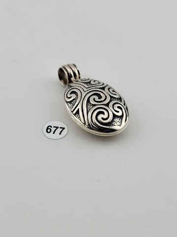Rare Beautiful Vintage Silpada Sterling Silver 925 Ornate Locket Pendant