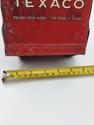 Vintage Buddy L Pressed Steel Texaco Oil Tanker Delivery Semi Truck Toy 1950 24”