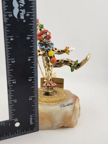 Vintage Ron Lee Signed Happy Clown Figurine Statue 1985 LE 118 With Tag