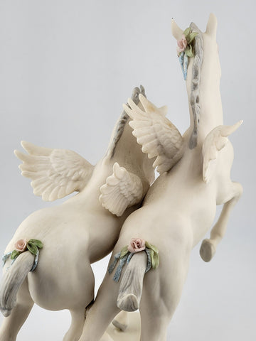 Cybis Porcelain Gambol and Frolic Unicorns Figurine Designed By Susan Eaton #494
