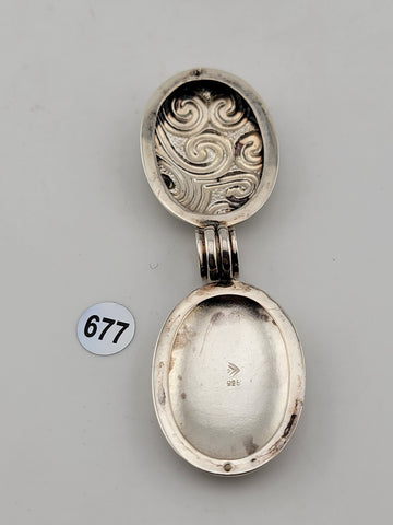 Rare Beautiful Vintage Silpada Sterling Silver 925 Ornate Locket Pendant