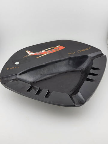 Vintage Piper Cherokee C Airplane Ashtray by Couroc of Monterey California