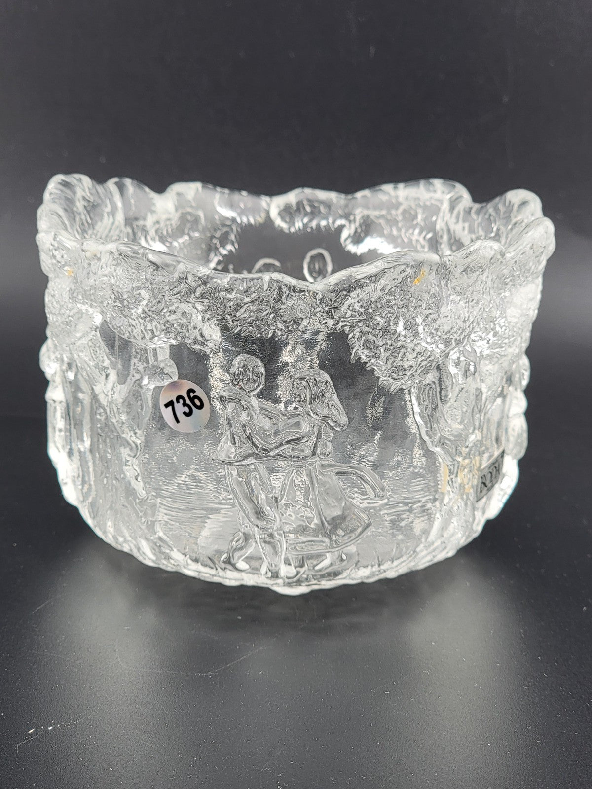 Kosta Boda "Rhapsody" Crystal Bowl by Kjell Engman, Sweden