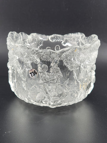 Kosta Boda "Rhapsody" Crystal Bowl by Kjell Engman, Sweden