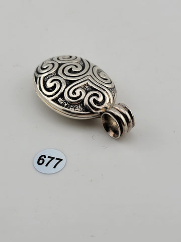 Rare Beautiful Vintage Silpada Sterling Silver 925 Ornate Locket Pendant