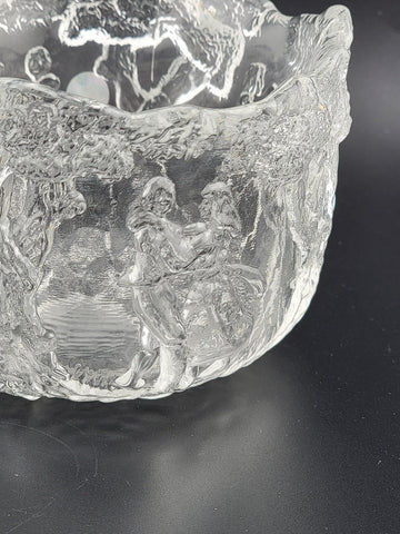 Kosta Boda "Rhapsody" Crystal Bowl by Kjell Engman, Sweden