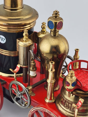 THE MISSISSIPPI 1869 RED STEAM ENGINE FIRE WAGON RADIO WACO JAPAN Works (Static)