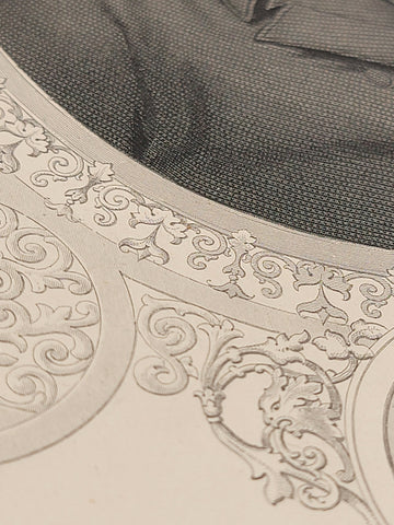 Original Antique 1860 John Adams. Engraving by J. Stephenson after J.S. Copley