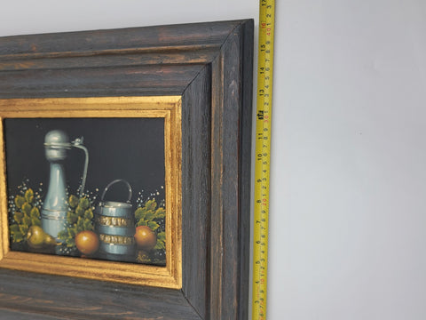 Nita Scott (1895-1965) Original still life oil painting of Fruit & Flagon W COA