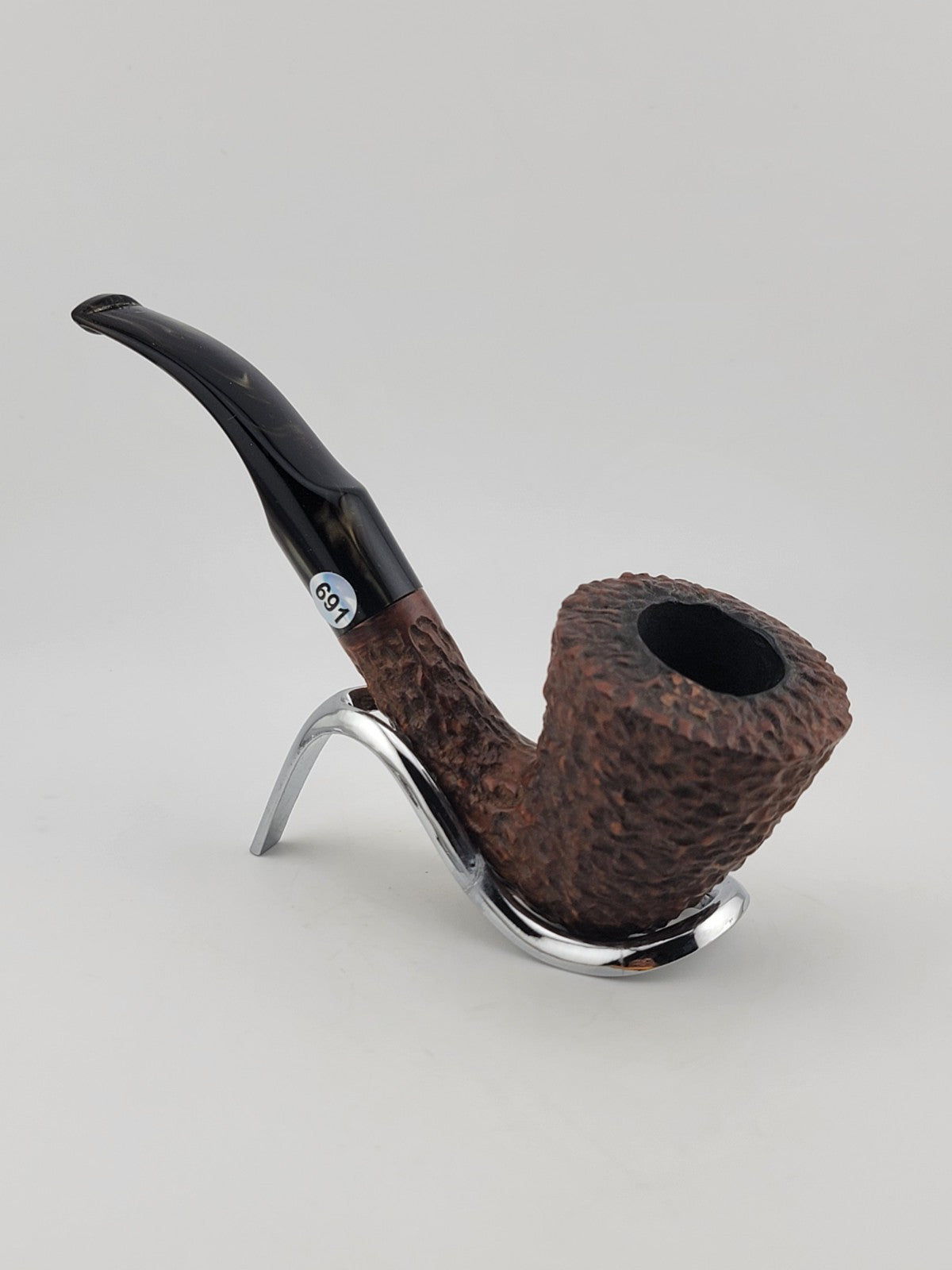 Vintage Collectible Solid Wood Prince Of Whales 83 Italy Hand Made Smoking Pipe.