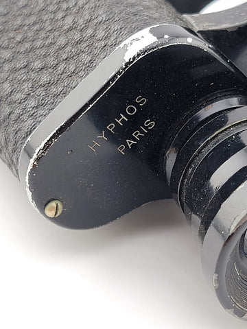 Antique WW2 Hyphos Paris France Prism Luminous Binoculars 6 X 30 W Original Case