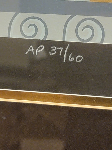 Lillian Shao "Anticipation" XL Serigraph on Black Paper, Signed & numbered 37/60