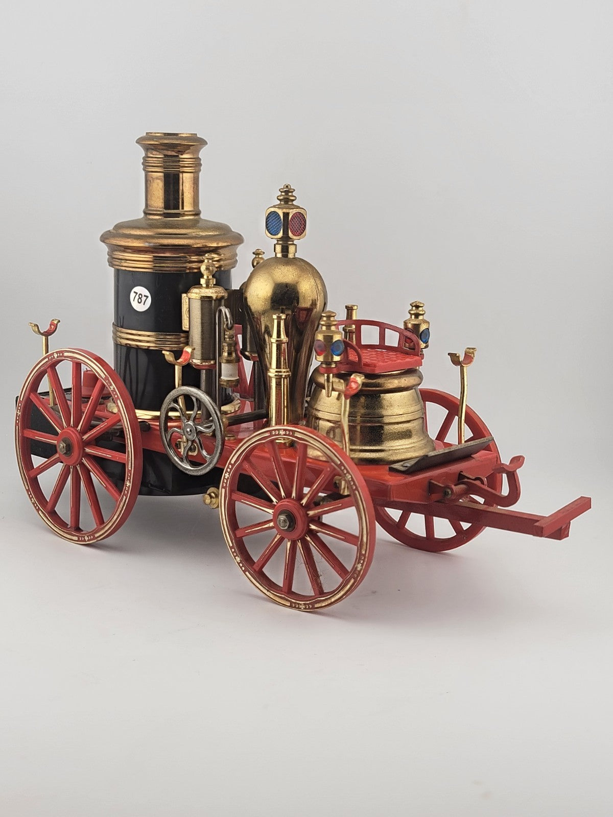 THE MISSISSIPPI 1869 RED STEAM ENGINE FIRE WAGON RADIO WACO JAPAN Works (Static)