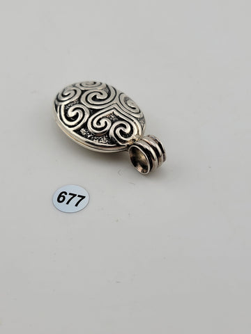 Rare Beautiful Vintage Silpada Sterling Silver 925 Ornate Locket Pendant