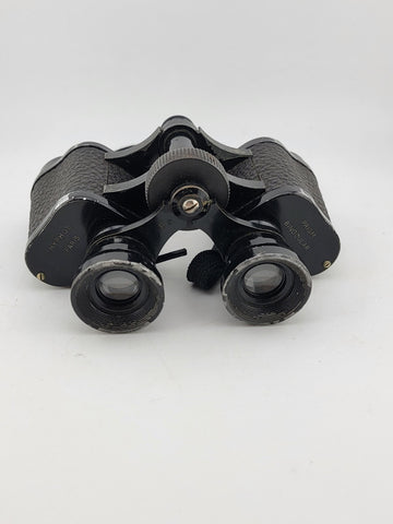 Antique WW2 Hyphos Paris France Prism Luminous Binoculars 6 X 30 W Original Case