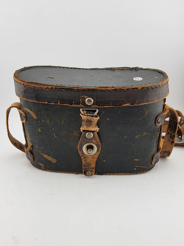 Antique WW2 Hyphos Paris France Prism Luminous Binoculars 6 X 30 W Original Case