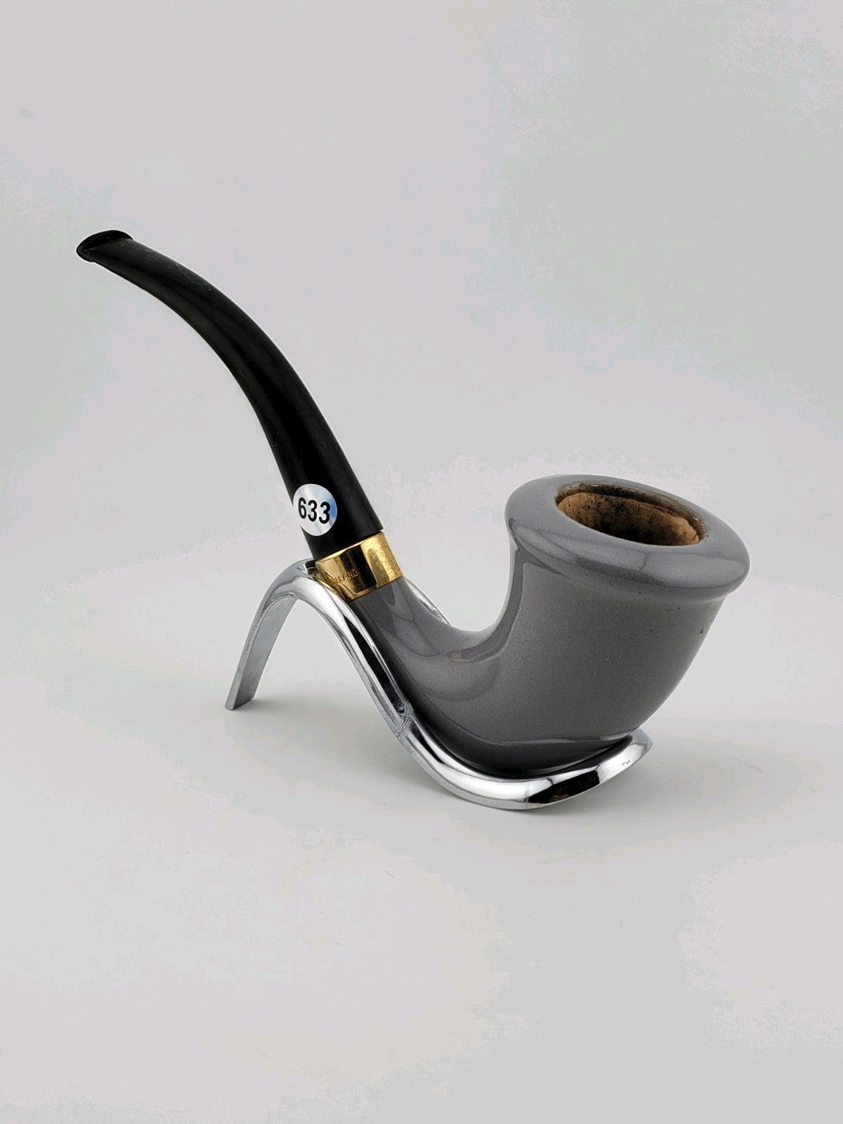 Zenith Vanderwant Amsterdam / Vintage Glazed Ceramic Pipe revolver pistol