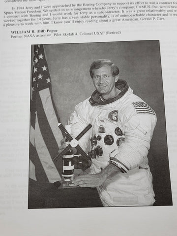 Rare Astronaut "Jerry Carr" Hand Signed  Book "Around The World In 84 Days"