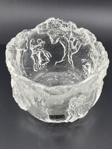 Kosta Boda "Rhapsody" Crystal Bowl by Kjell Engman, Sweden