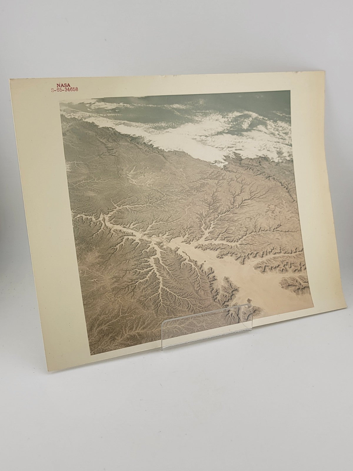 Original NASA Vintage A Kodak Paper Photo Red Number Photograph -SN: S-65-34658.