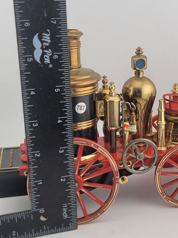 THE MISSISSIPPI 1869 RED STEAM ENGINE FIRE WAGON RADIO WACO JAPAN Works (Static)