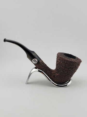 Vintage Collectible Solid Wood Prince Of Whales 83 Italy Hand Made Smoking Pipe.