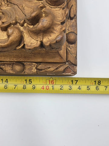 Rare 19th C Children Playing French Oil Painting Signed wood panel Guilded Frame